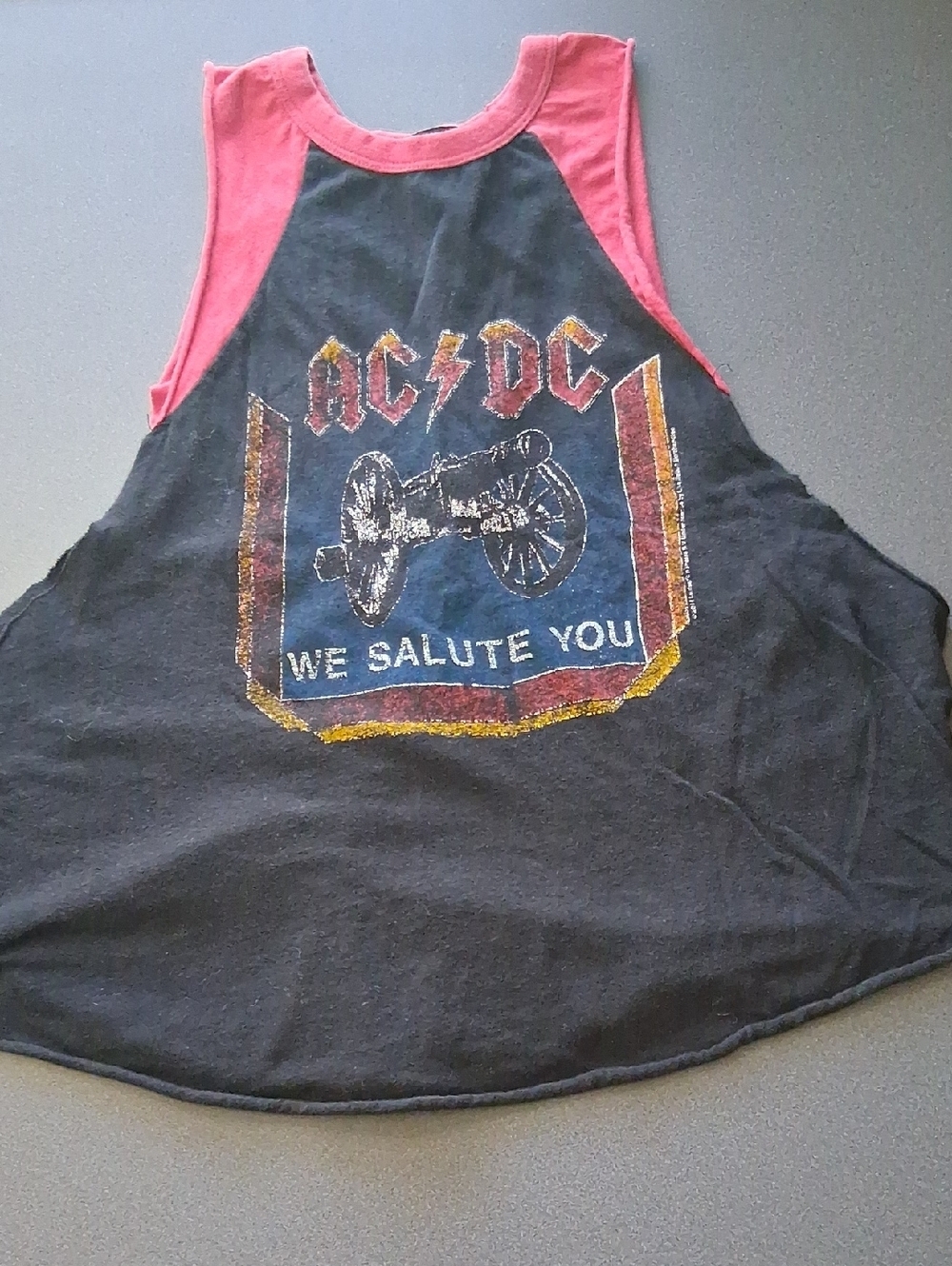 AcDc Graphic Diy Muscle Tank Top Forever 21 Y2K